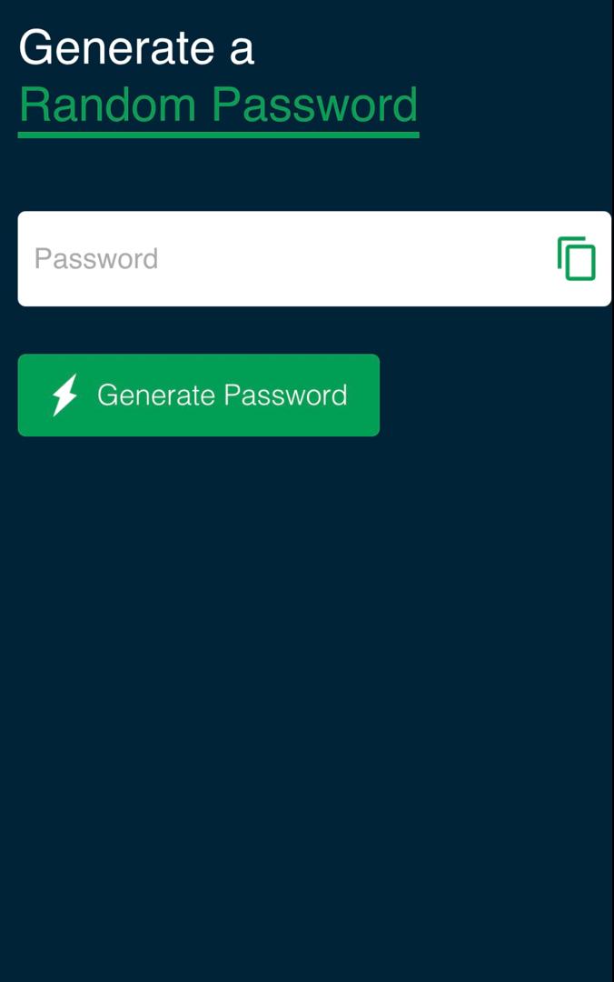 Password Generator