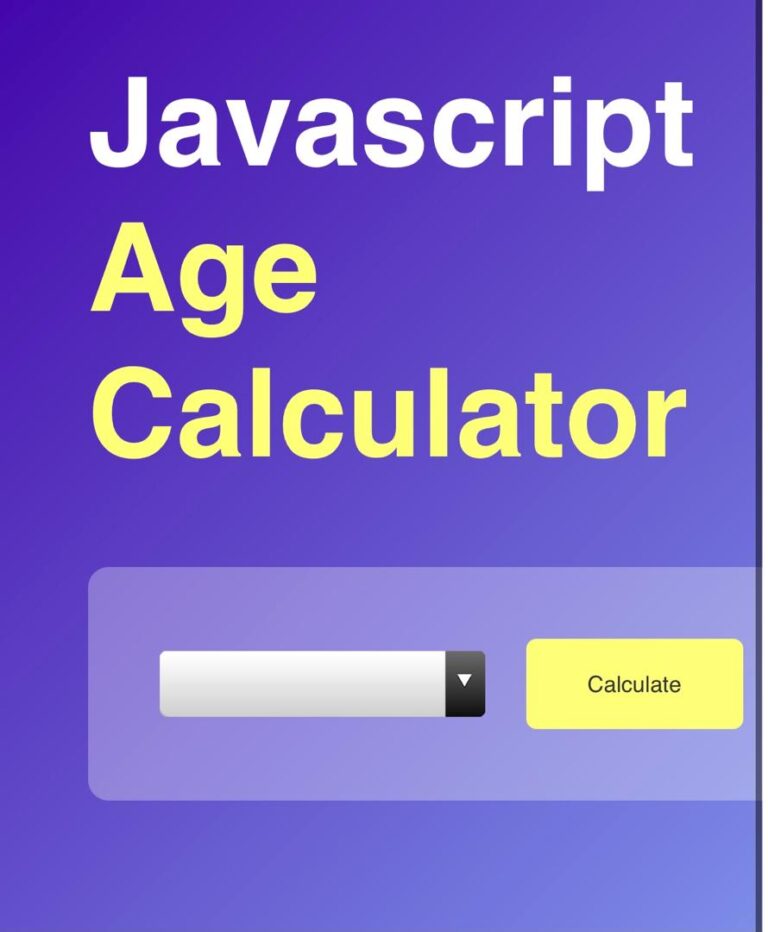 Age Calculator