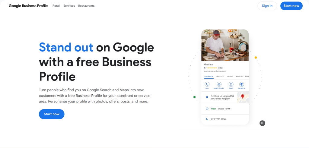Small Business Website Rank on Google